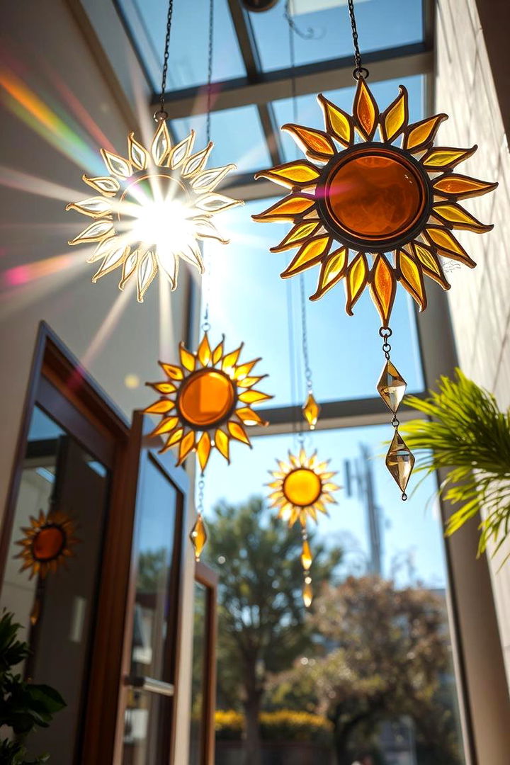 Whimsical Sun Catcher Installations - 22 Summer Front Door Decor Ideas