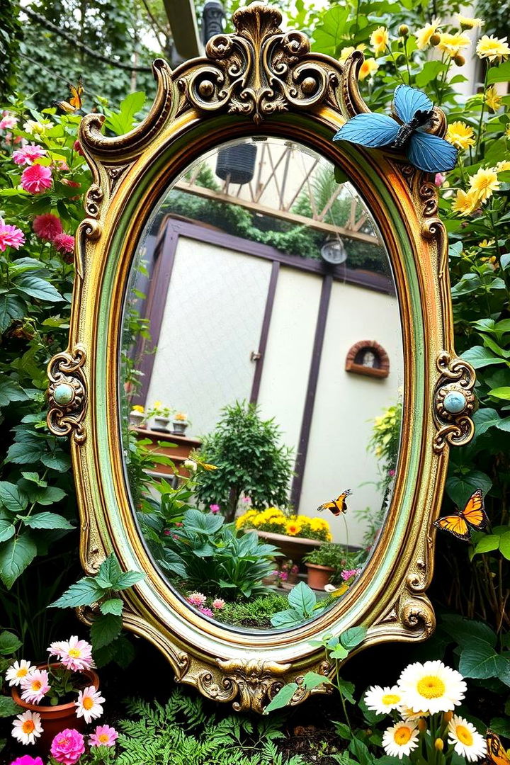 Whimsical Vintage Mirrors - 22 Garden Mirror Ideas