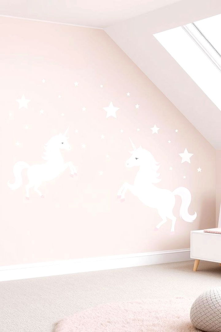 Whimsical Wall Decals - 22 Unicorn Bedroom Ideas