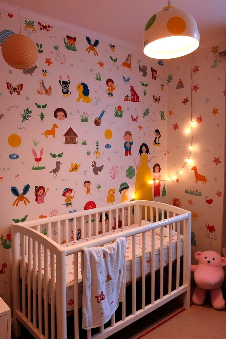 Whimsical Wallpaper Wonders - 22 Nursery Accent Wall Ideas