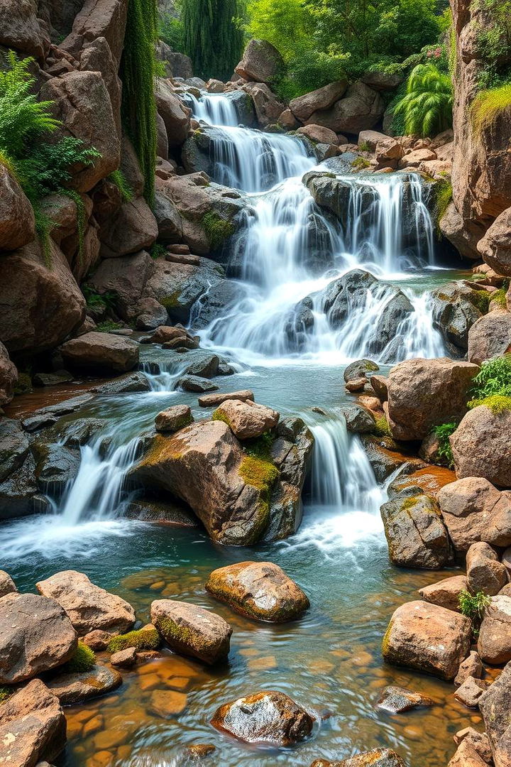 Whimsical Waterfall Oasis - 22 Large Fairy Garden Ideas