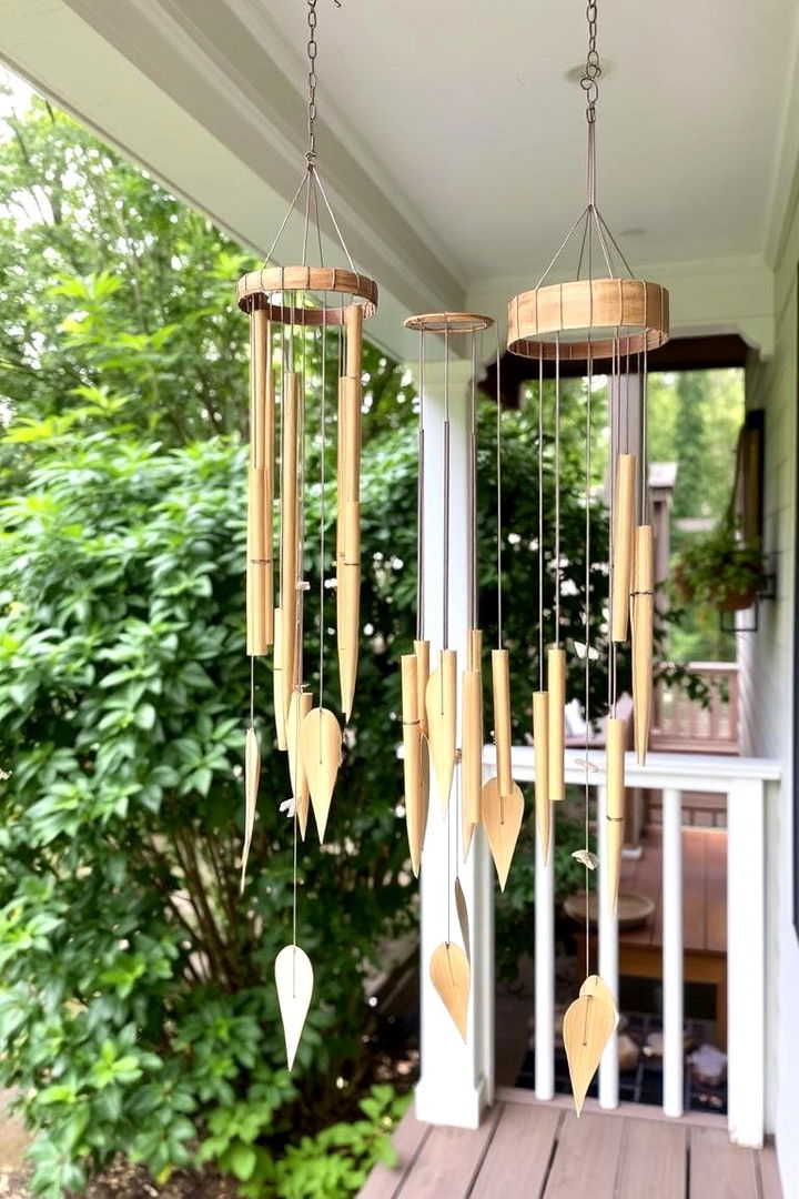 Whimsical Wind Chimes - 22 Small Porch Ideas