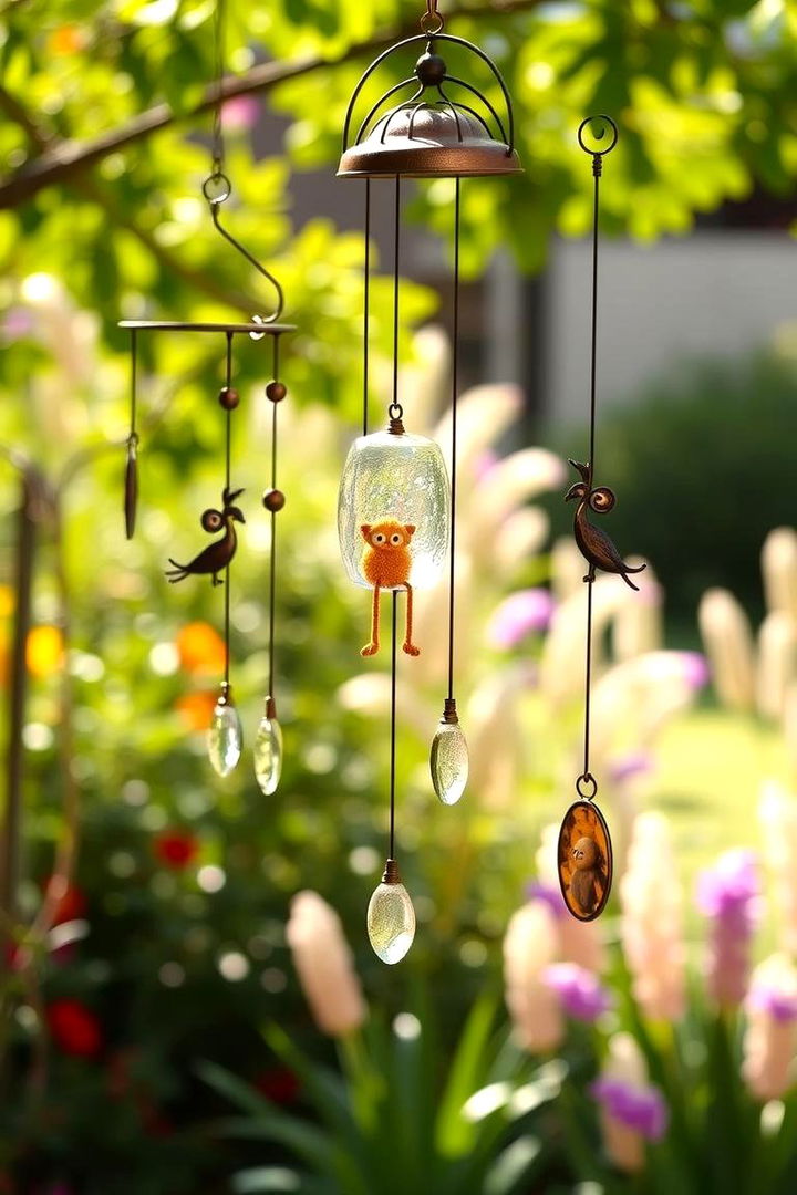 Whimsical Wind Chimes - 22 Garden Art Ideas
