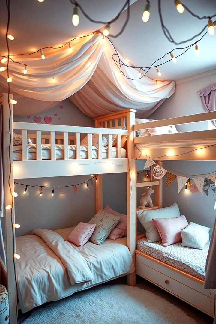 Whimsical and Dreamy Bunk Spaces - 22 bunk room ideas