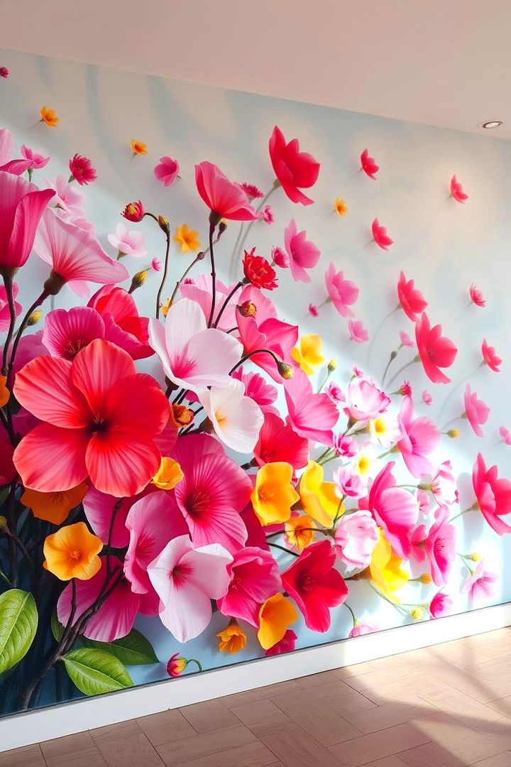 Whirlwind of Blossoms - 22 Flower Murals on Buildings