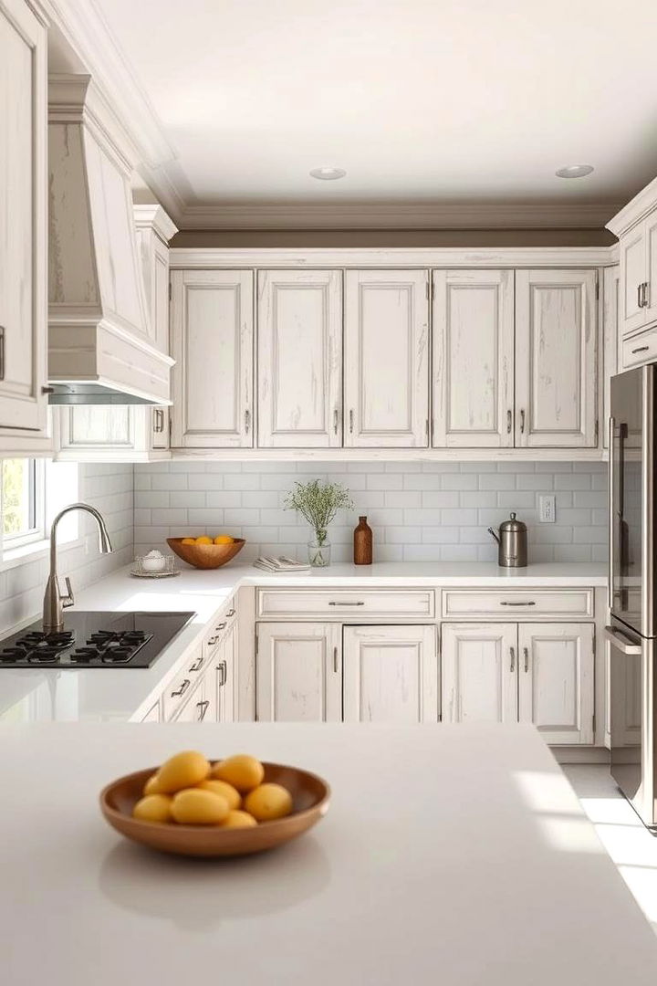 Whitewashed Cabinetry - 22 coastal kitchen ideas