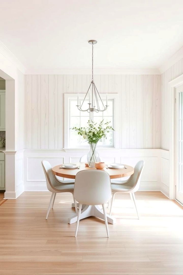 Whitewashed Wood Appeal - 22 Dining Room Wainscoting Ideas