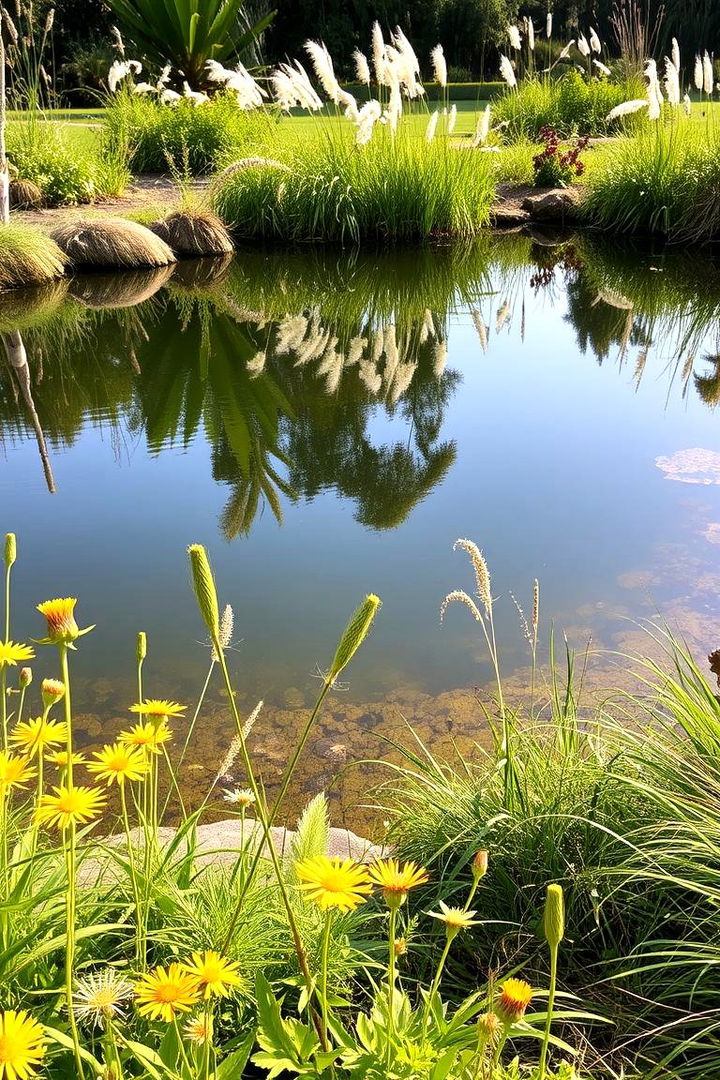 Wildflower Border Pond Design - 22 Raised Garden Pond Ideas