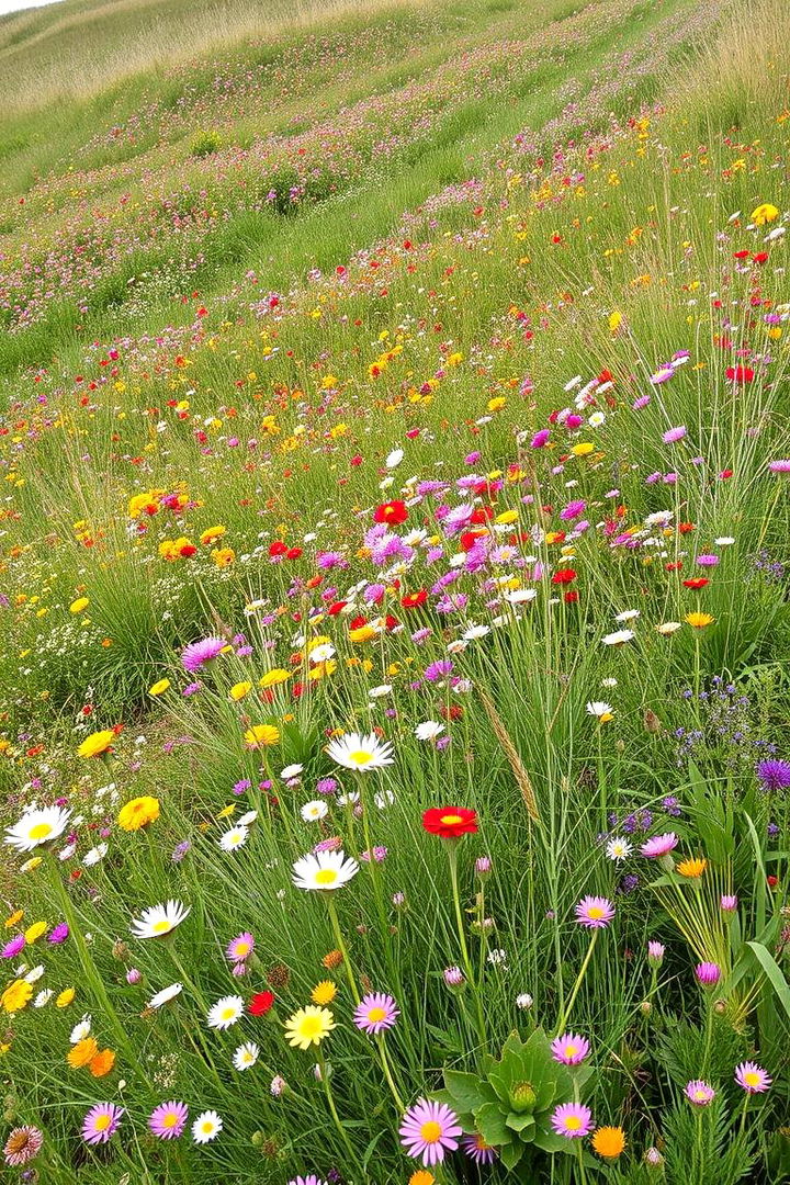 Wildflower Slope Wonders - 22 Sloped Garden Ideas