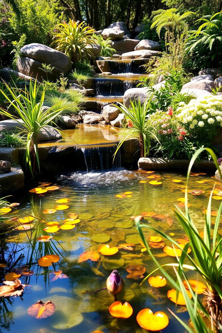 Wildlife Friendly Oasis - 22 Small Pond Ideas With Waterfalls