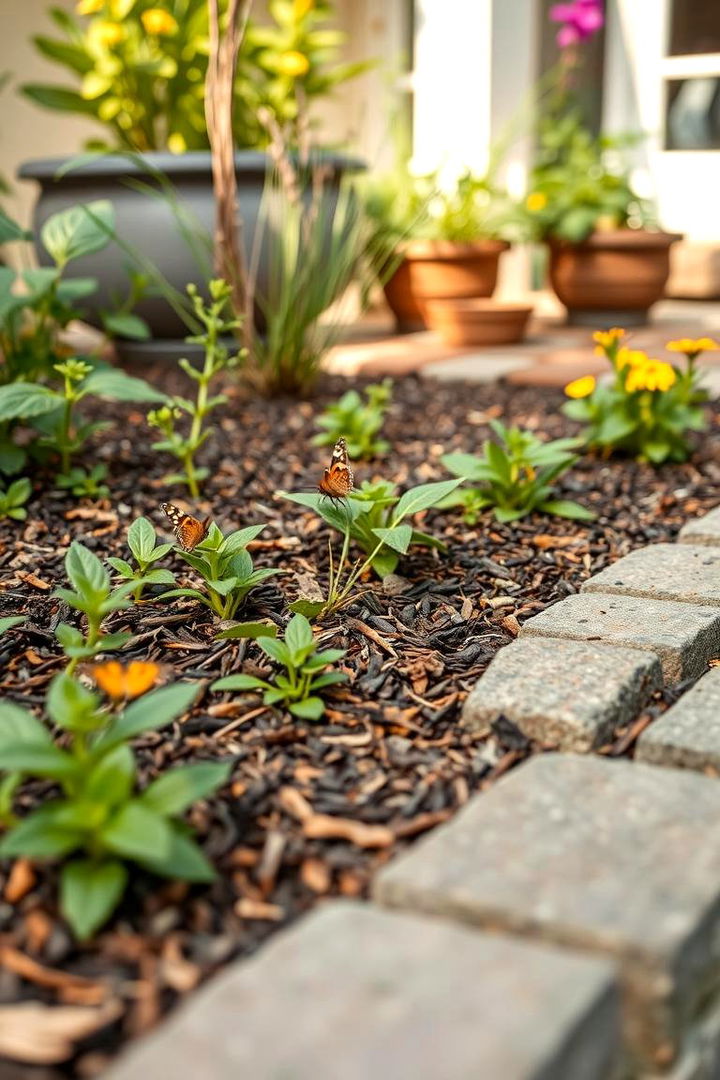 Wildlife Friendly Oasis - 22 mulch patio ideas