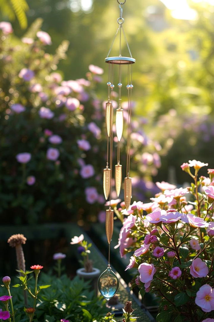Wind Chimes and Natural Sound Accents - 22 Sensory Garden Ideas