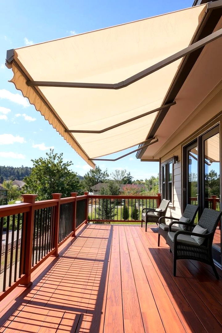 Wind Resistant Awning Design - 22 Deck Awning Ideas