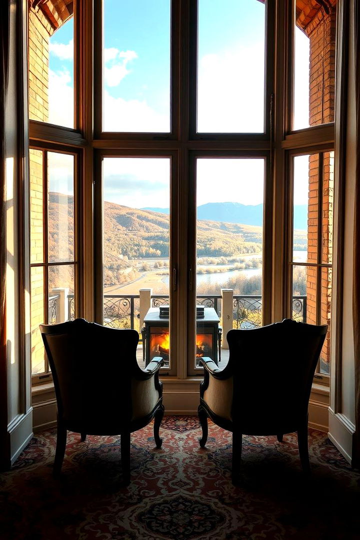Window Framed Enjoyment - 22 Chairs in Front of Fireplace Ideas