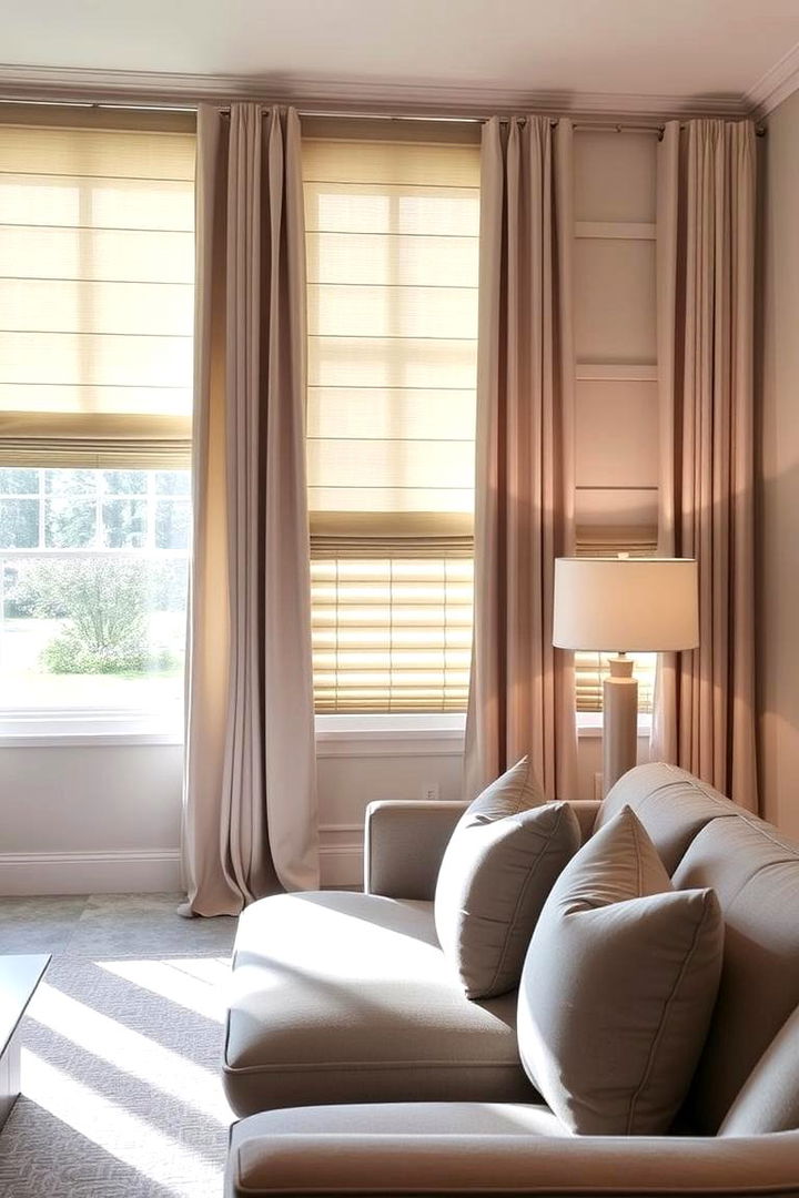 Window Treatment Elegance - 22 Grey Couch Living Room Ideas