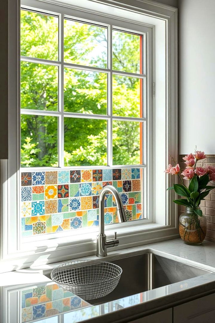 Window View Enhancements with Backsplash - 22 Kitchen Window Ideas