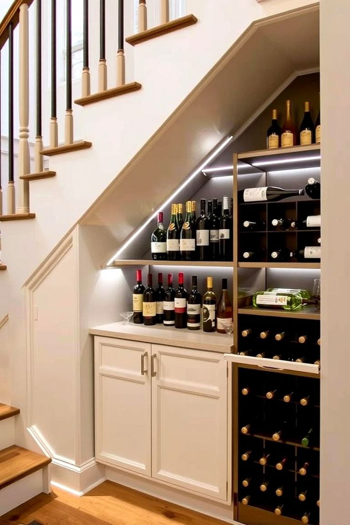 Wine and Spirits Display - 22 Under Stair Storage Ideas