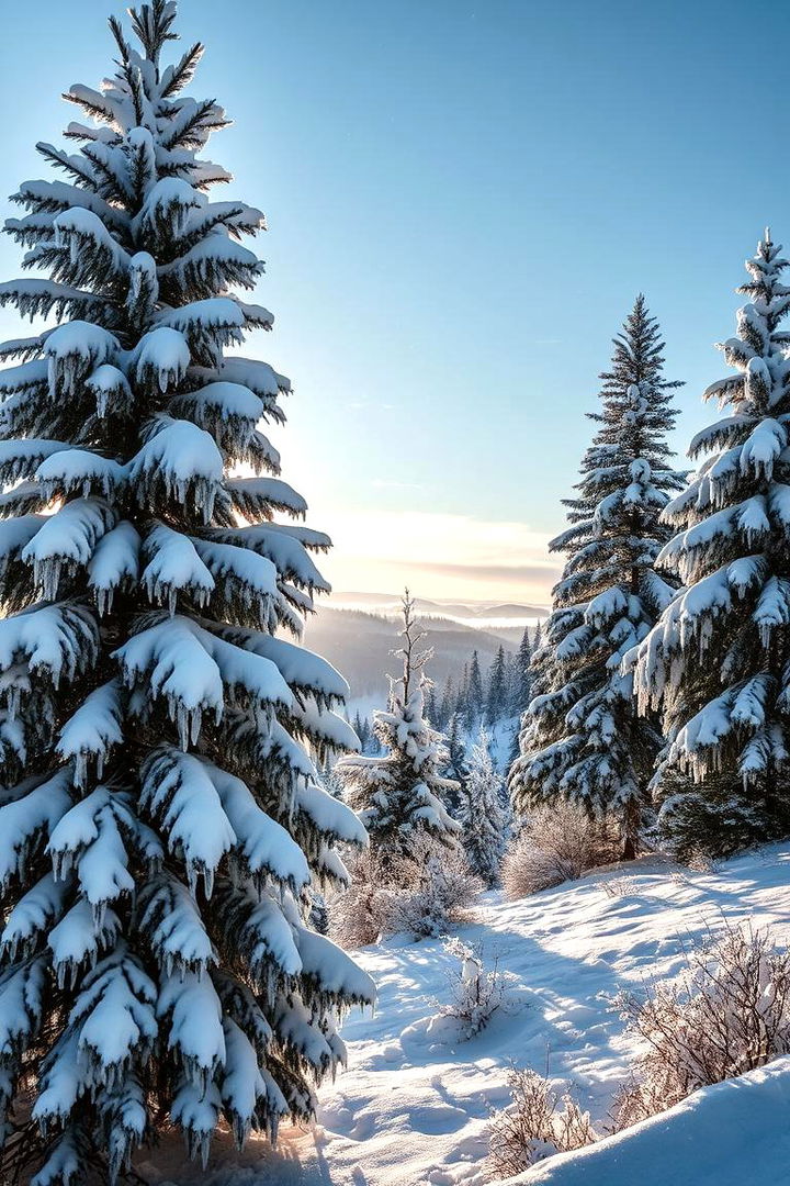 Winter Pine Wonderland - 22 Pine Tree Landscape Ideas
