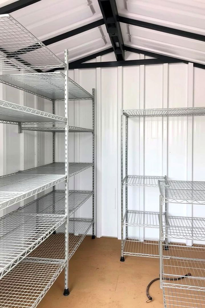 Wire Shelving Solutions - 22 Shed Shelving Ideas