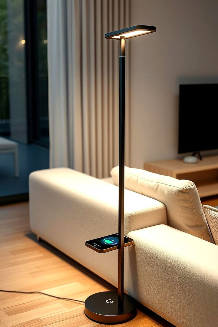 Wireless Charging Floor Lamps - 22 Living Room Floor Lamp Ideas and Inspiration