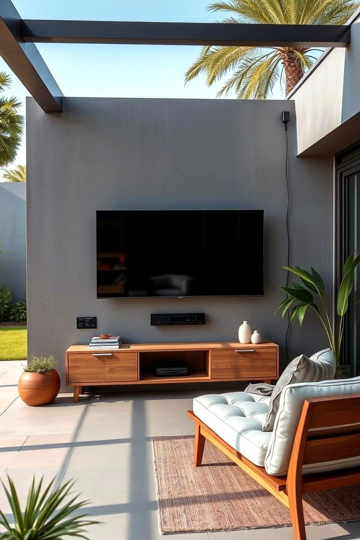 Wireless Connectivity for a Tidy Display - 22 Outdoor Tv Ideas
