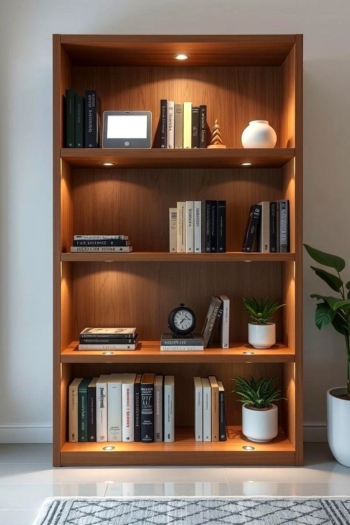 Wireless LED Modules - 22 Bookshelf Lighting Ideas