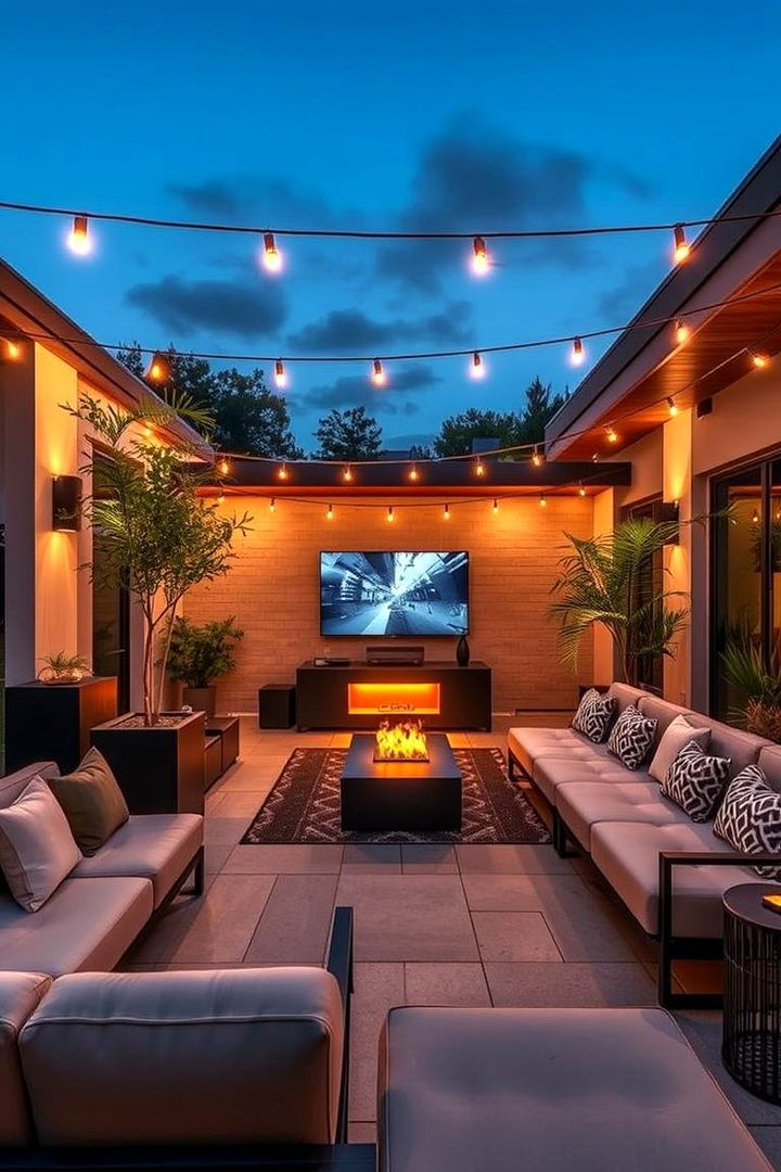 Wireless Outdoor Entertainment Lounge - 22 Modern Backyard Ideas