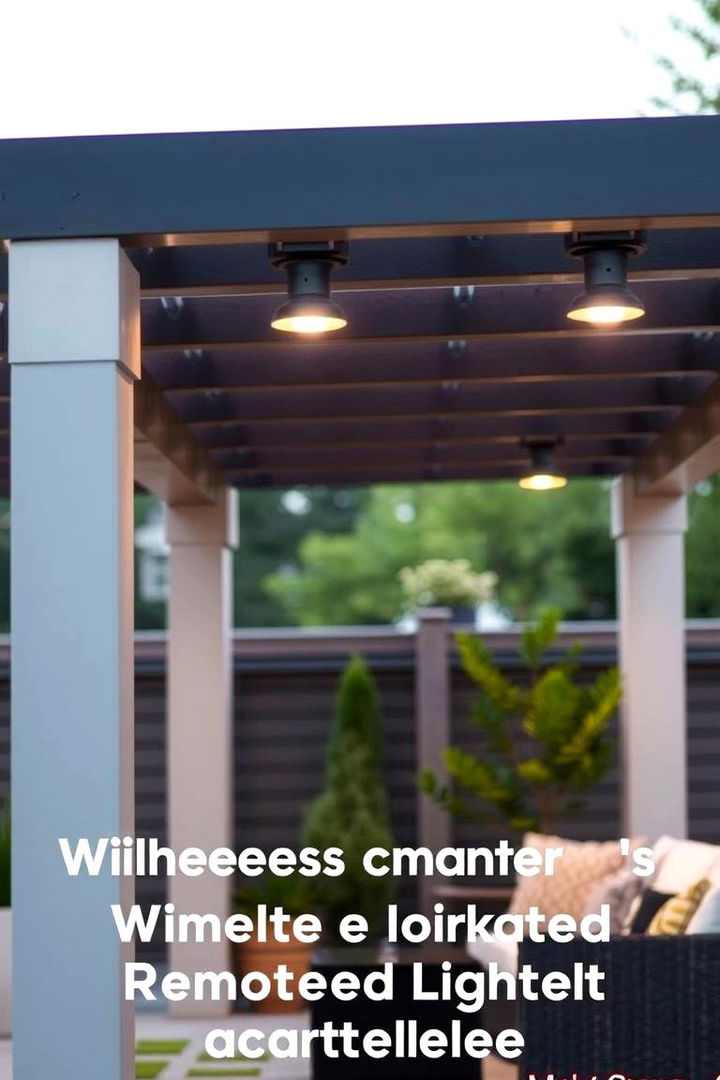 Wireless Remote Controls - 22 Pergola Lighting Ideas