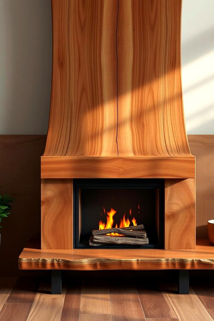 Wood Accent Warmth - 22 Mid-century Modern Fireplace Ideas
