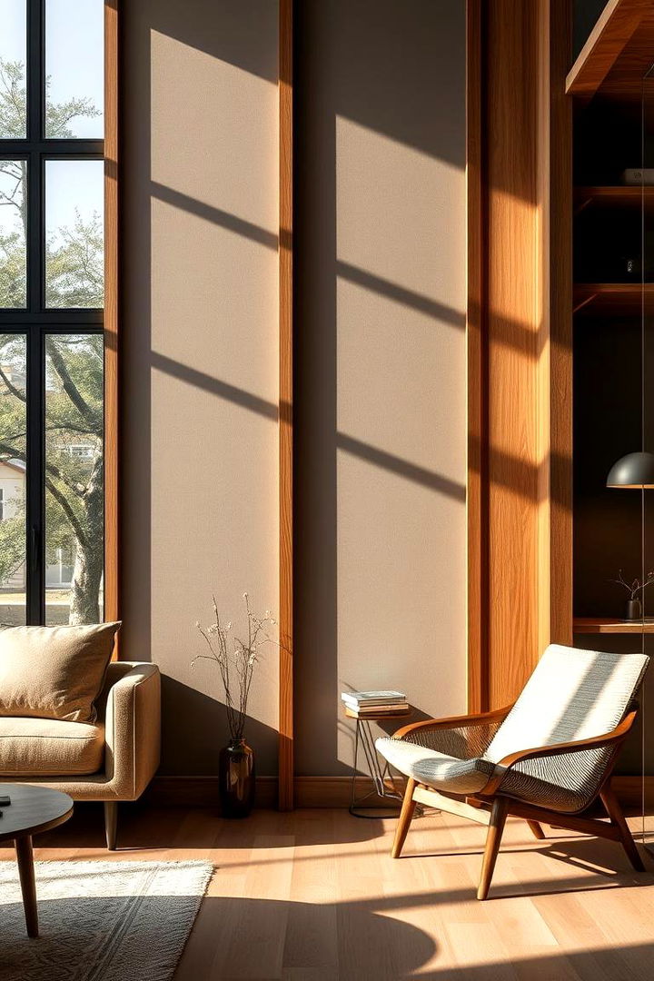 Wood Accents for Warmth - 22 Taupe Bedroom Ideas