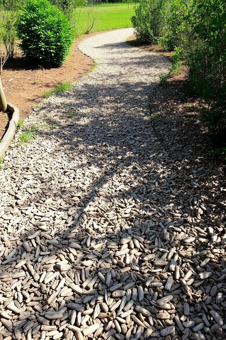 Wood Chip Garden Path - 22 Garden Path Ideas