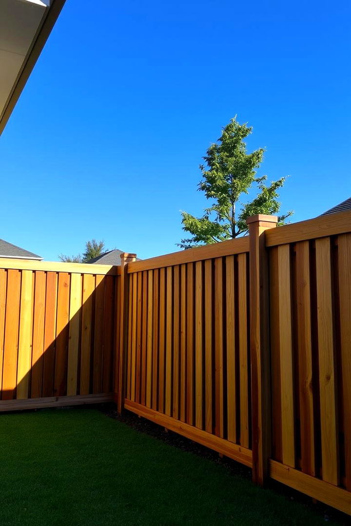 Wood Slat Fences for Modern Elegance - 22 Backyard Privacy Ideas