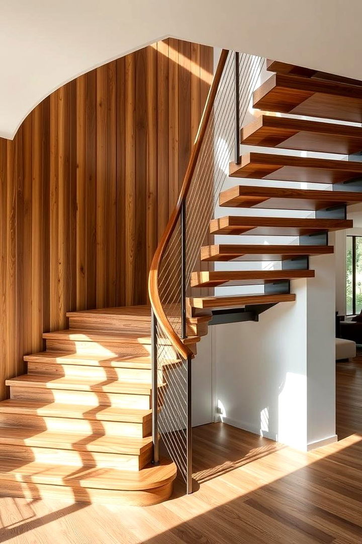 Wood and Metal Fusion Designs - 22 Open Staircase Ideas