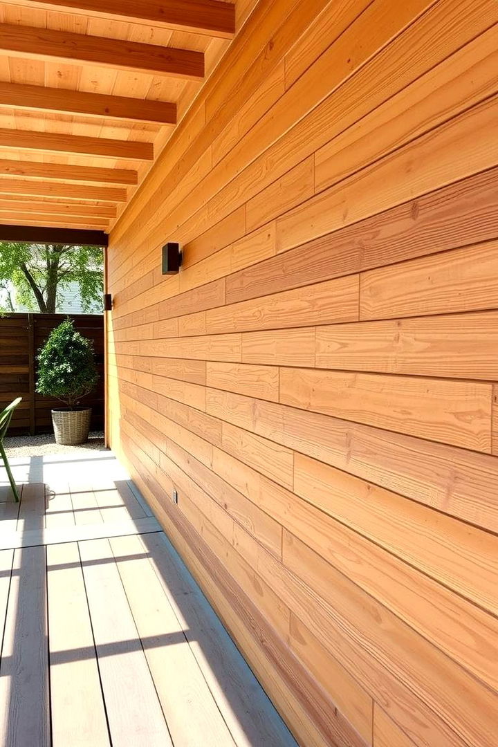 Wooden Cladding Walls - 22 Patio Wall Ideas