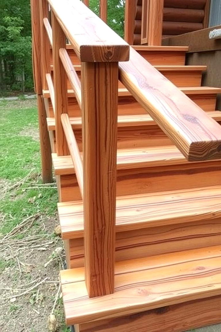 Wooden Warmth and Style - 22 Patio Steps Ideas