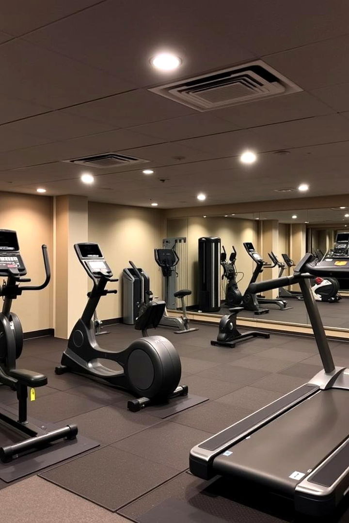 Workout Zone - 22 basement decorating ideas