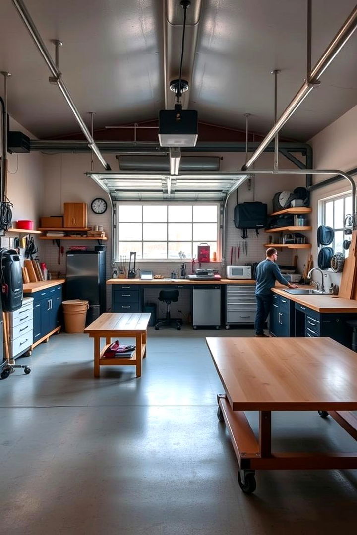 Workshop Hub with Customizable Layout - 22 Garage Workbench Ideas