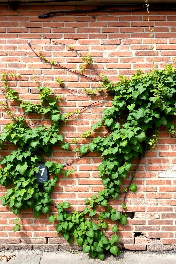 Worn Brick Exterior with Overgrown Vines - 22 Cottagecore House Exterior Ideas