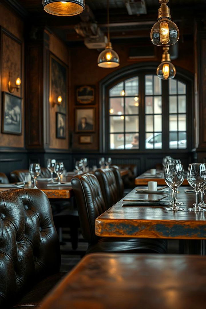 Worn Leather and Brass Accents - 22 Vintage Dining Room Ideas