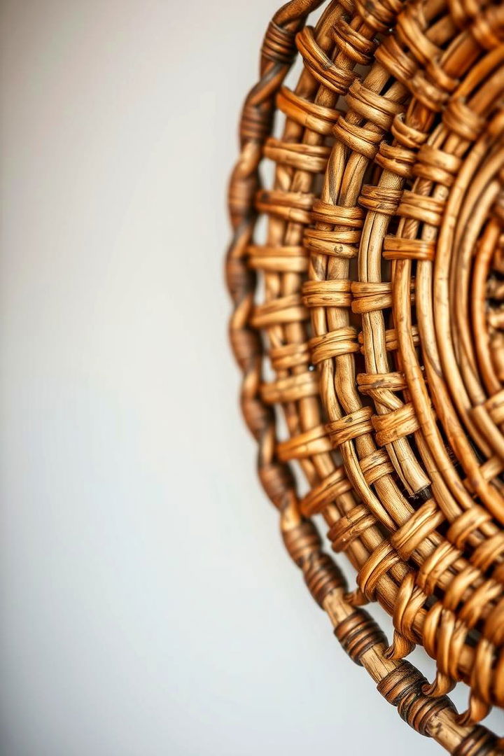Woven Baskets Bringing Texture - 22 Wall Storage Ideas