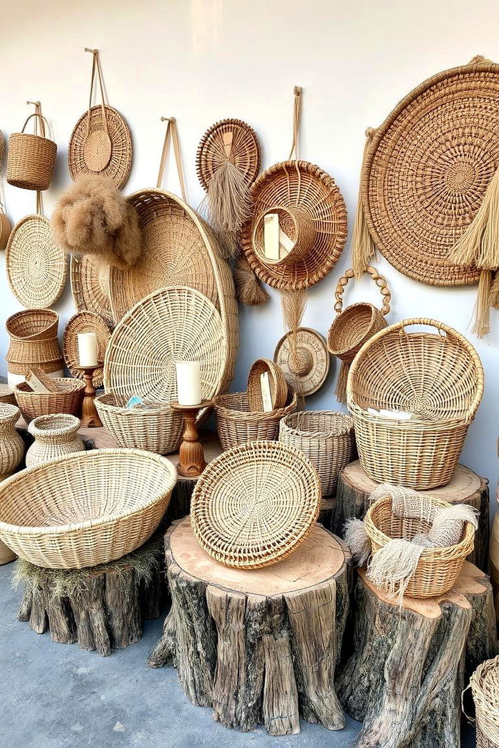 Woven Baskets and Handcrafted Accessories - 22 Southwestern Decor Ideas