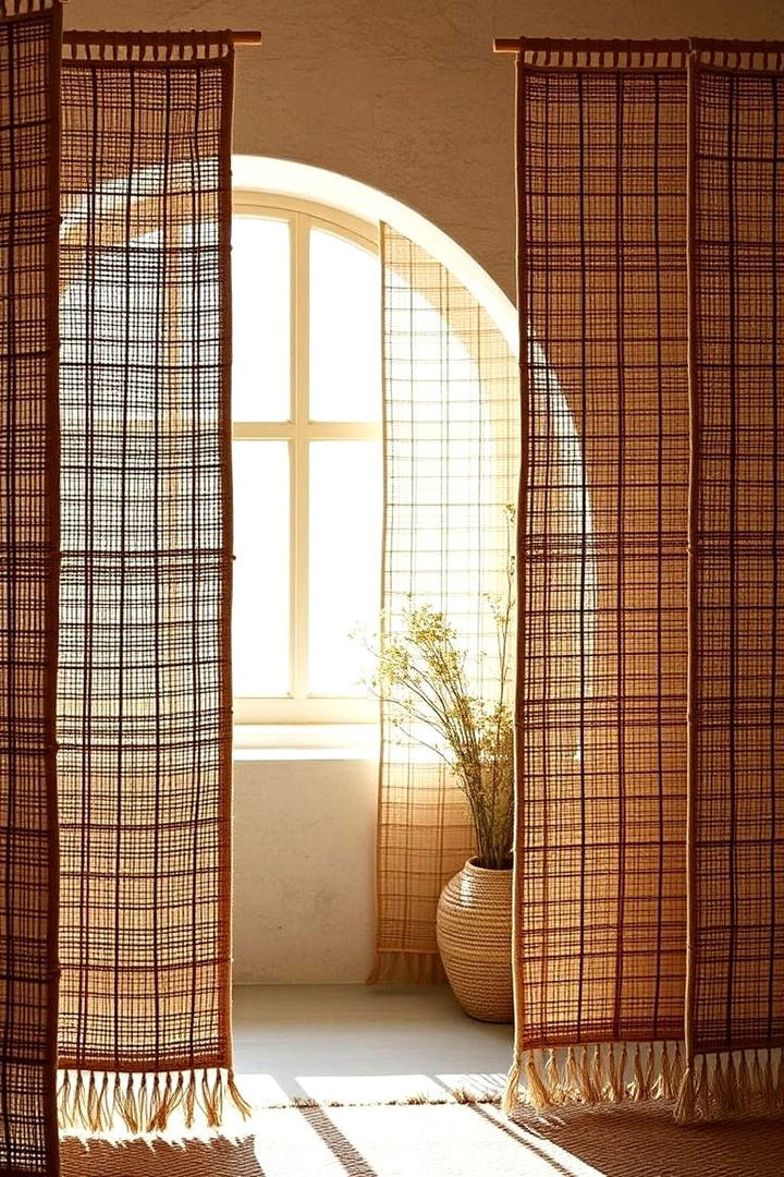 Woven Fabric Dividers - 22 Room Divider Ideas