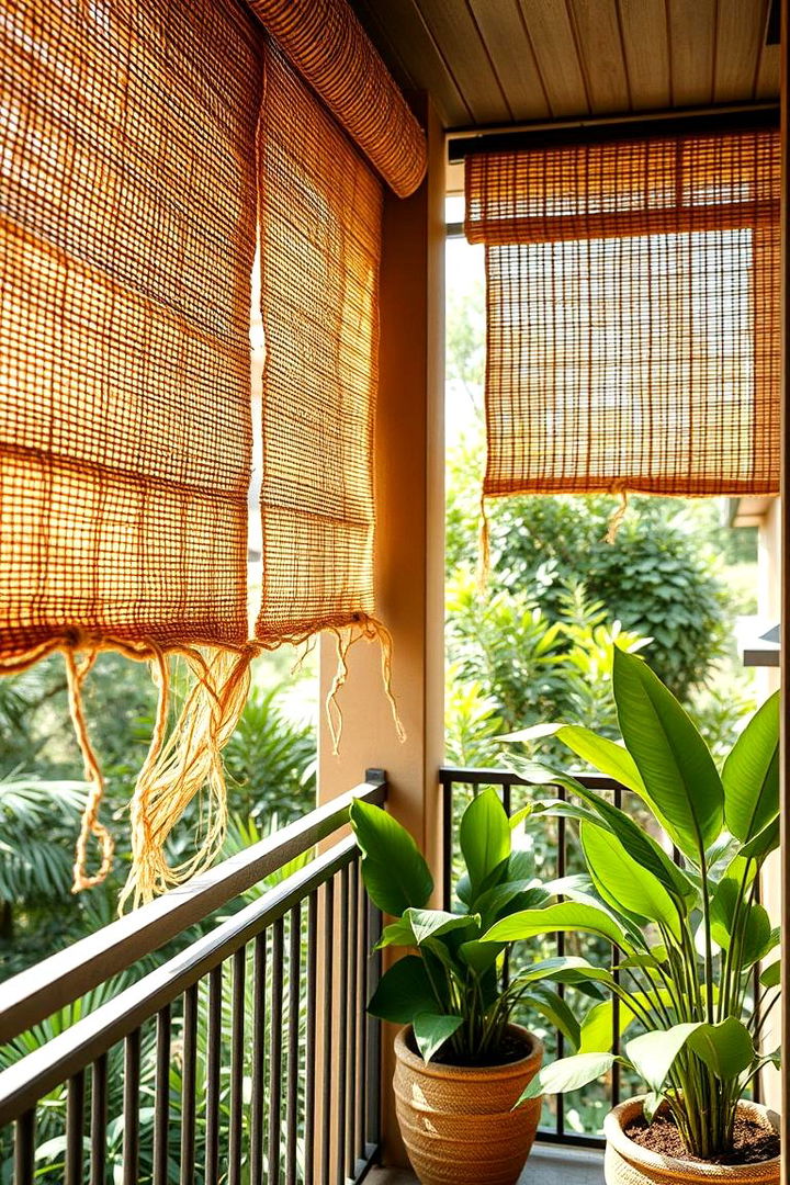Woven Rattan Shades for Eco Friendly Vibes - 22 Balcony Shade Ideas