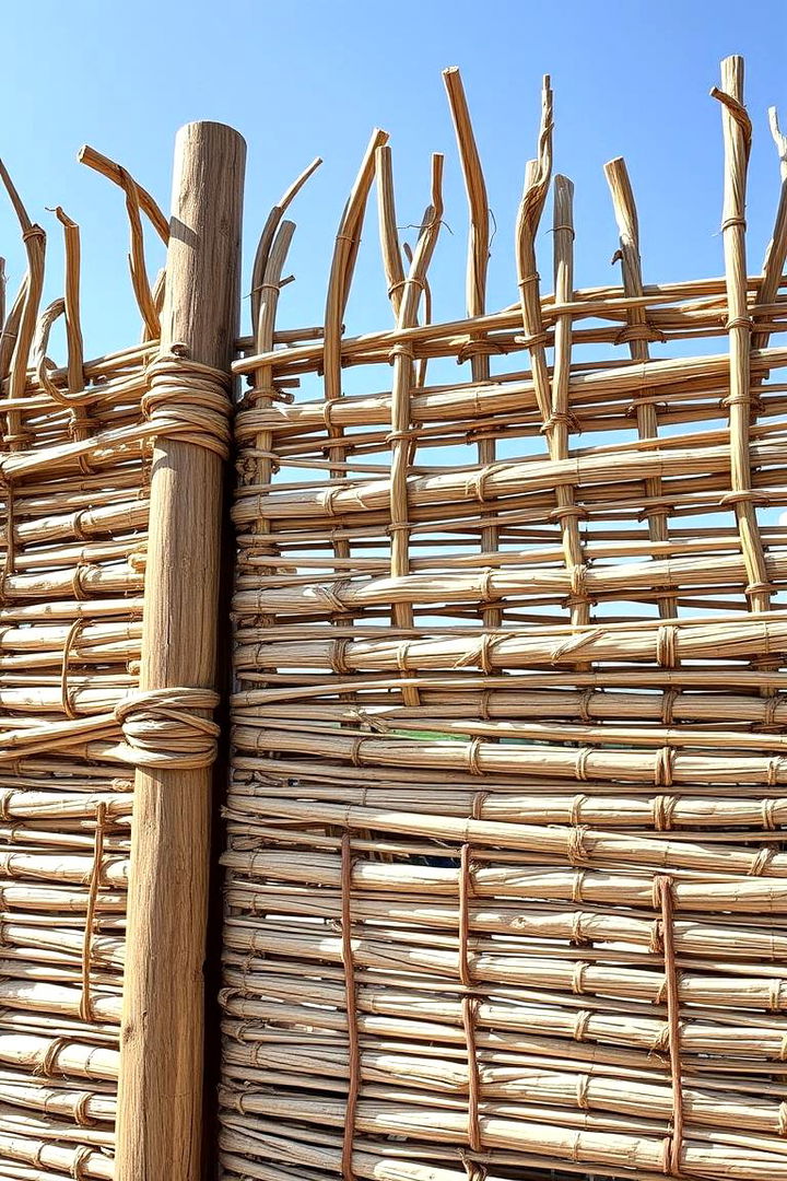 Woven Seagrass Fencing - 22 Patio Privacy Ideas