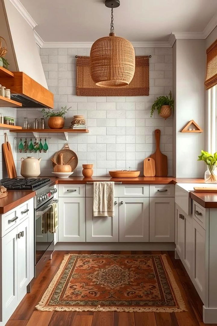 Woven Textiles and Natural Fibers - 22 Country Kitchen Ideas