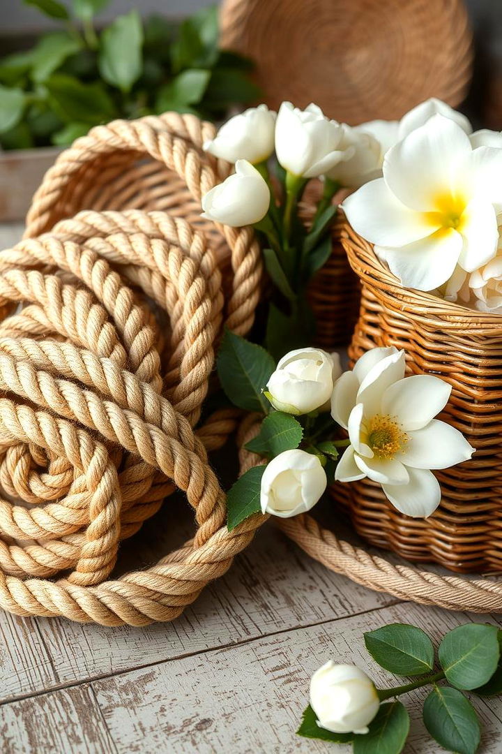 Woven Textures - 22 Rustic Wedding Centerpieces