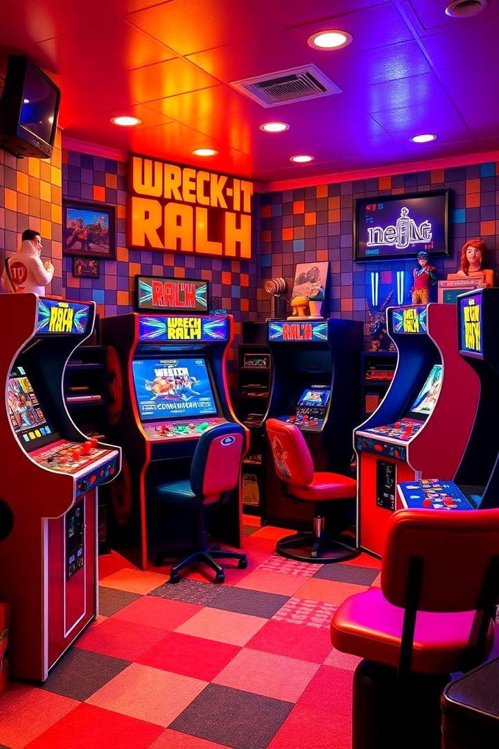 Wreck It Ralph Retro Arcade - 22 Disney Bedroom Ideas