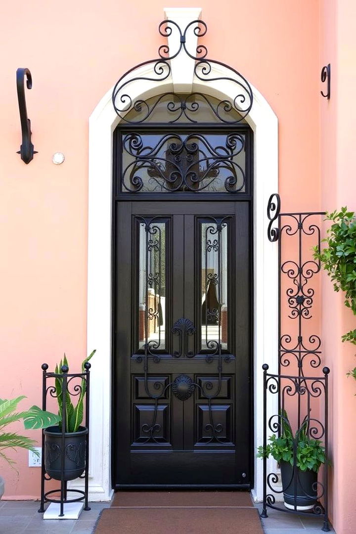 Wrought Iron Accents - 22 spanish style front porch ideas