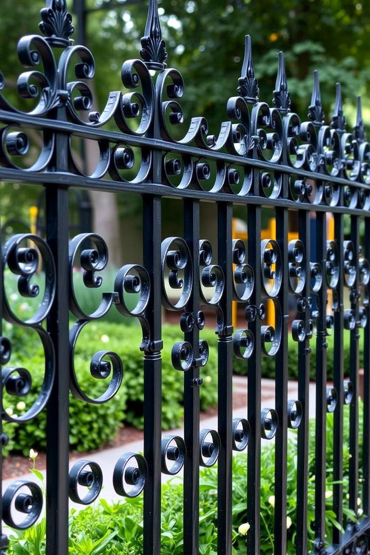 Wrought Iron Decorative Fence - 22 Small Garden Fence Ideas