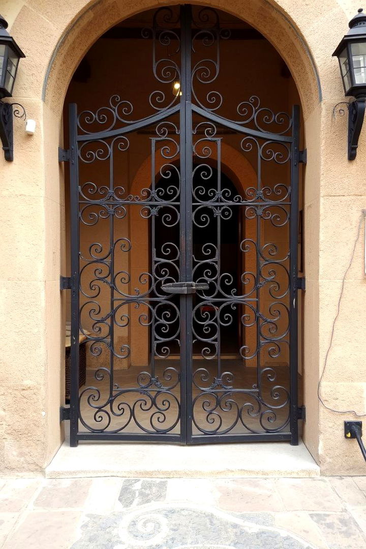 Wrought Iron Detailing - 22 Mediterranean Garden Ideas